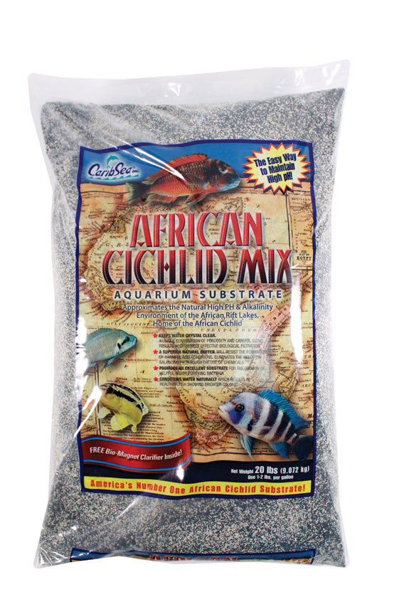 Caribsea African Cichlid Mix Aquarium Substrate, Sahara Sand, 20 lb - Freshwater