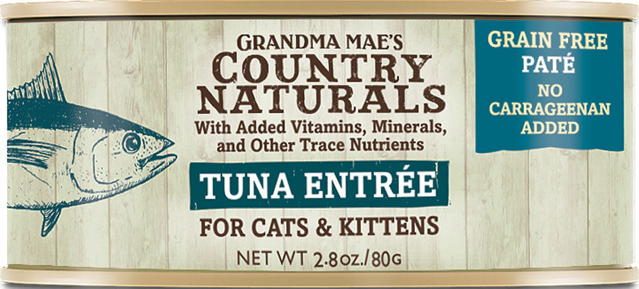 Country Naturals Pate Grain Free Cat&kitten Food, Tuna, 2.8 oz - Canned