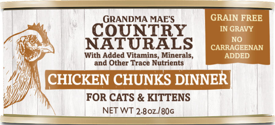 Country Naturals Grain Free Cat & Kitten Food, Chicken, 2.8 oz - Canned