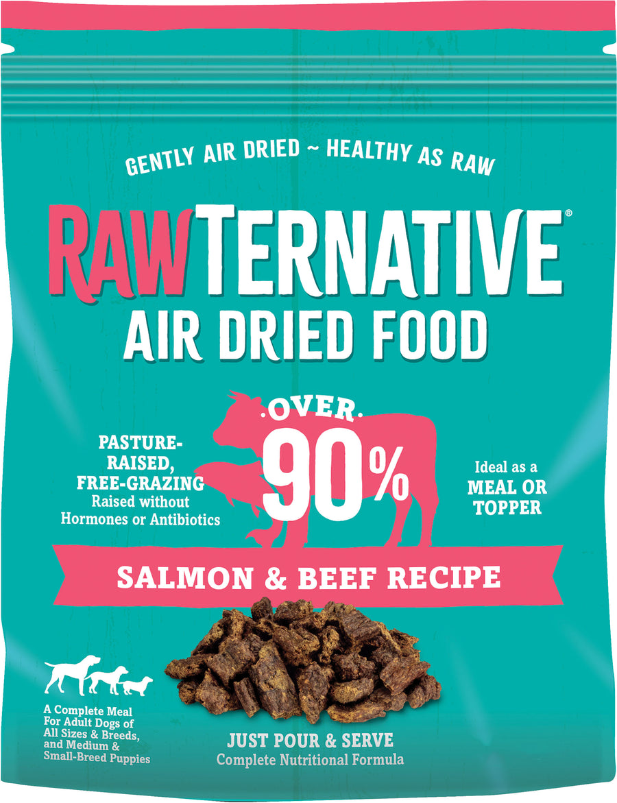 Rawternative Air Dried Dog Food, Salmon/Beef, 5 oz - Dry