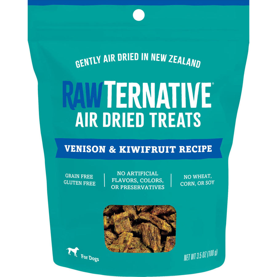 Rawternative Air Dried Dog Treats, Venison/Kiwi, 3.5 oz - Soft Treats