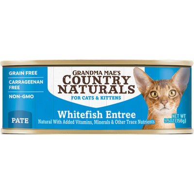 Country Naturals Grain Free Can Cat Food, Whitefish, 5.5 oz - Canned