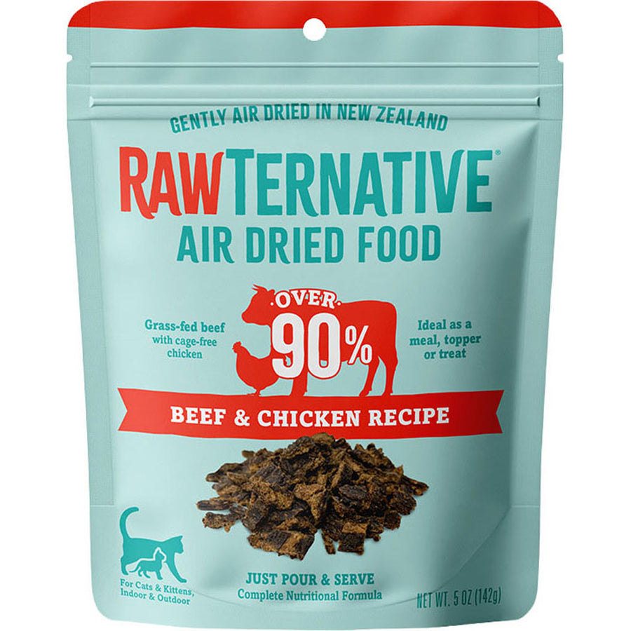 Rawternative Air Dried Cat Food, Beef/Chicken, 5 oz - Dry
