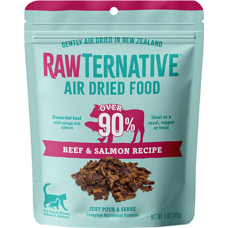 Rawternative Air Dried Cat Food, Beef/Salmon, 5 oz - Dry