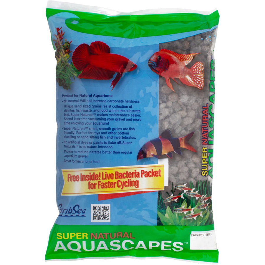Caribsea Super Naturals Premium Aquarium Substrate, Raven River, 20 lb - Freshwater