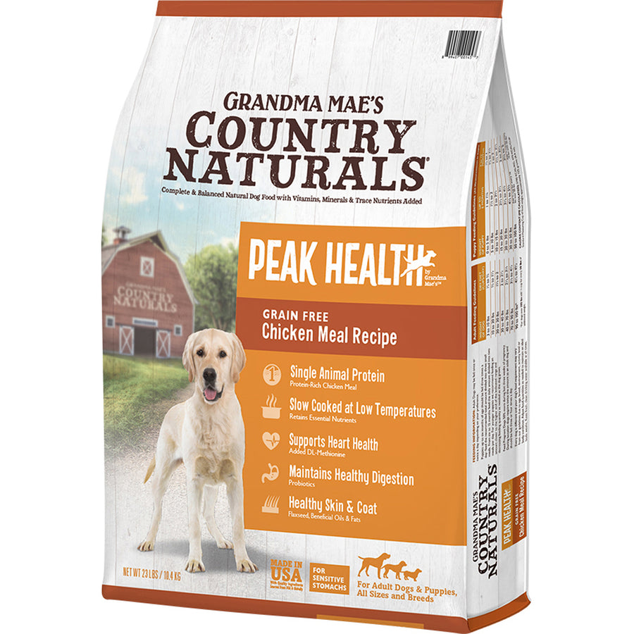 Peak Health Grain Free Dog Food, Chicken, 23 lb - Dry