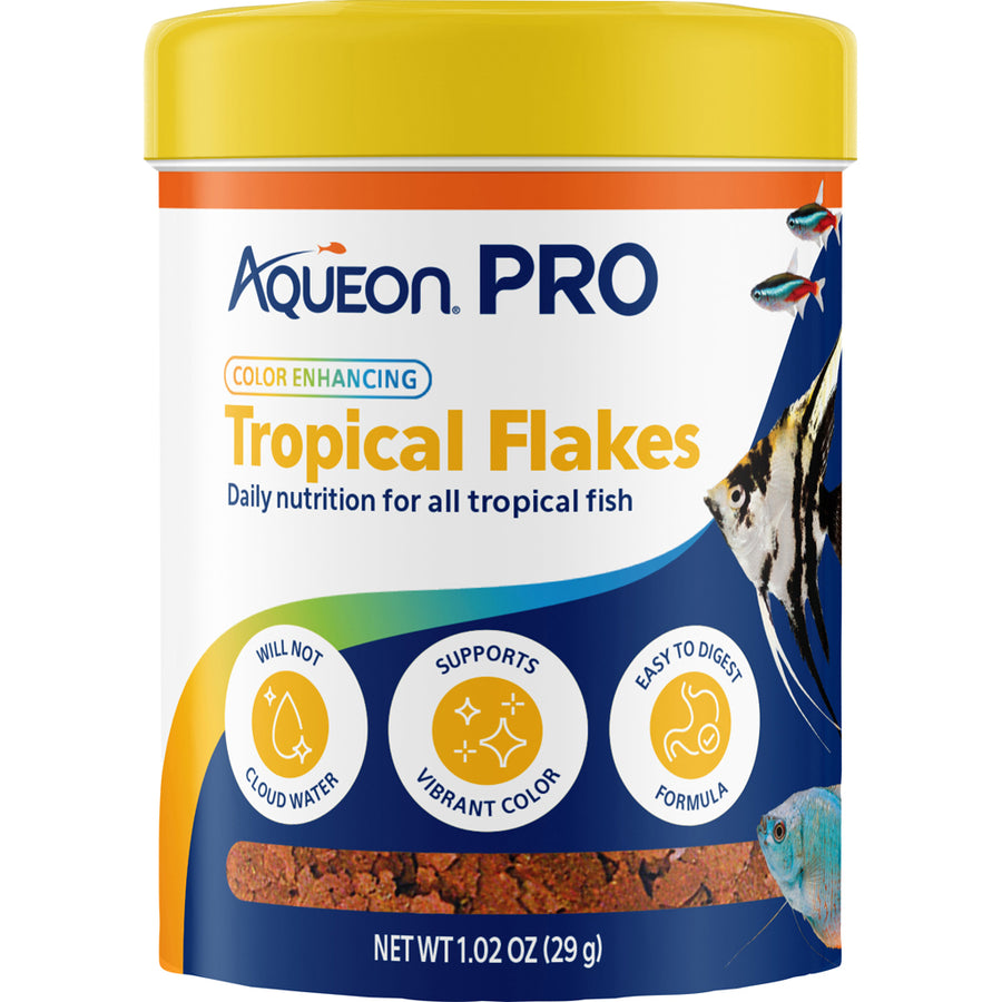 Aqueon Pro Color Enhancing Tropical Flakes, 1.02 oz - Standard