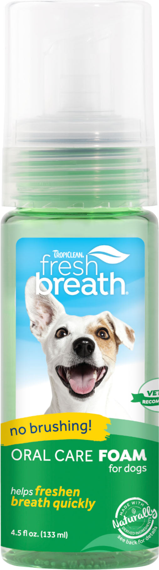 Tropiclean Fresh Breath Oral Care Foam, 4.5 oz - Dental Care