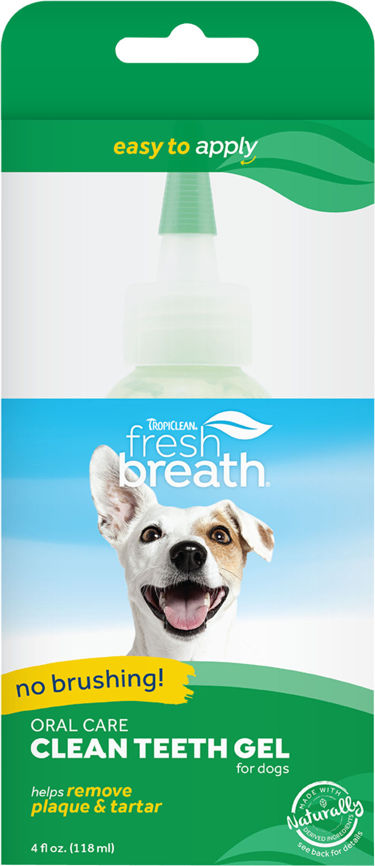 Tropiclean Fresh Breath Clean Teeth Oral Care Gel, Original, 4 oz - Dental Care