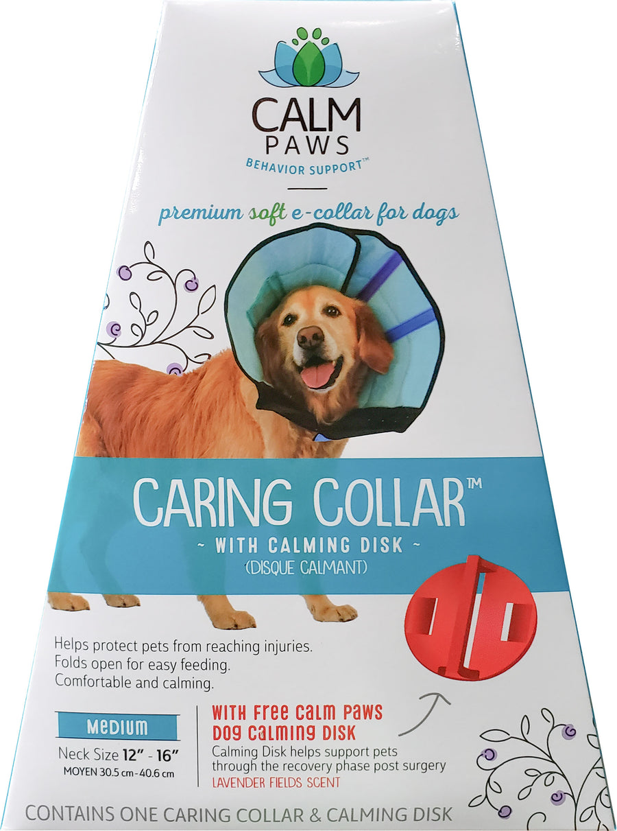 Calm Paws Caring Collar W/Calming Disk for Dogs, MD - Cones/Collars