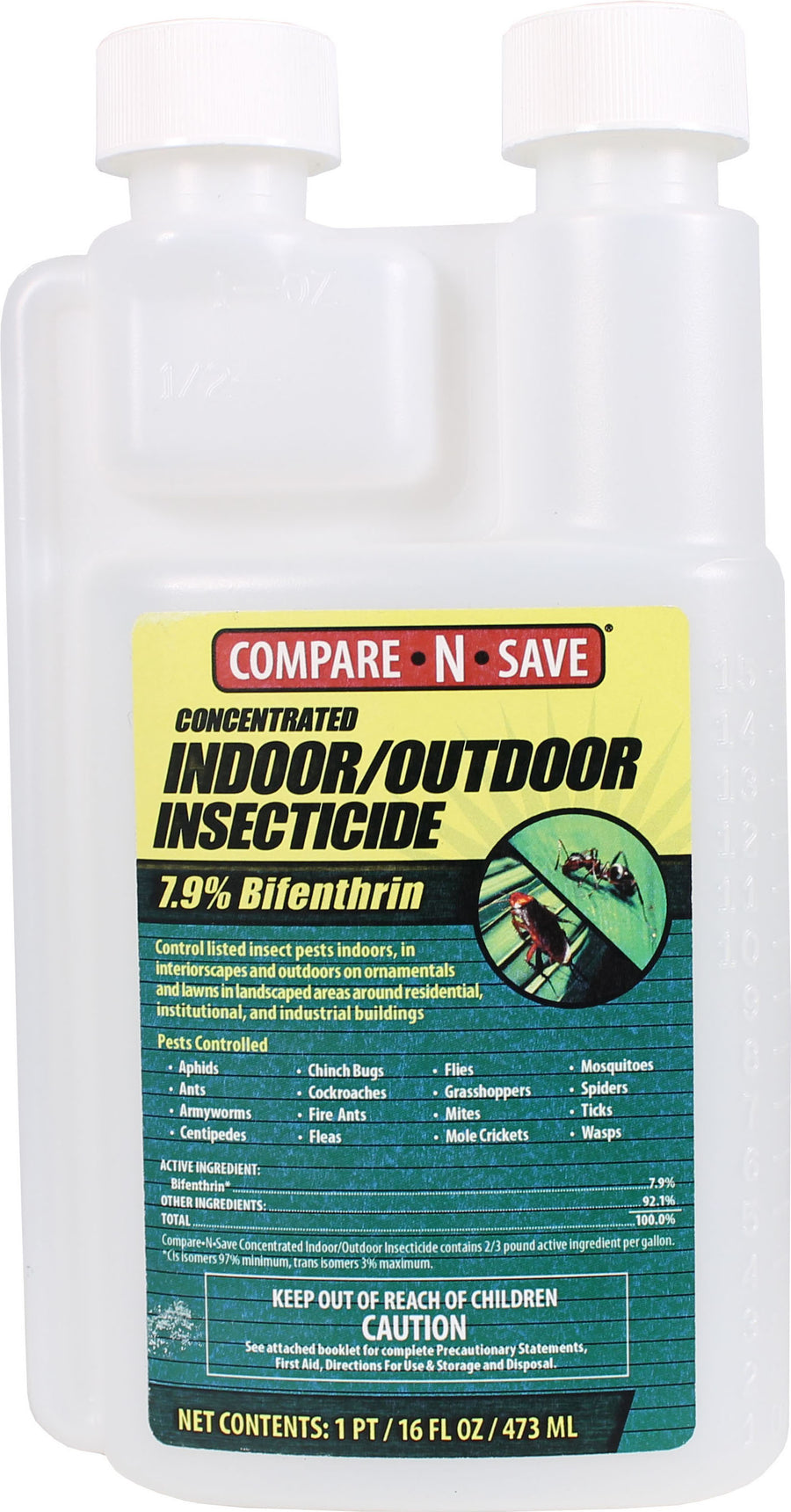 Compare-N-Save Indoor/Outdoor Insect Control Conc, 16 oz - Concentrate