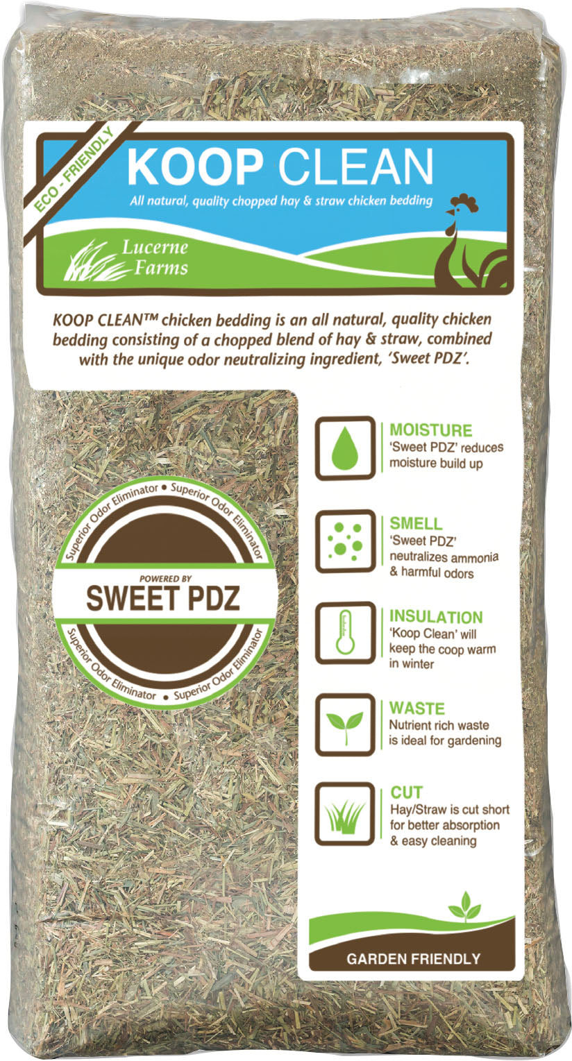 Lucerne Farms Koop Clean Hay & Straw Bedding, 30 lb