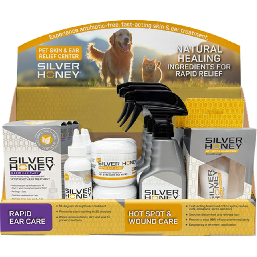 Silver Honey Pet Skin & Ear Relief Center, Assorted, 17pc - Ear Care