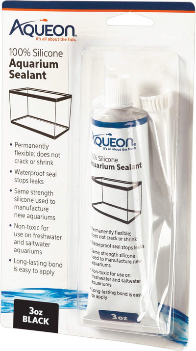 Aqueon Silicone Aquarium Sealant, Black, 3 oz