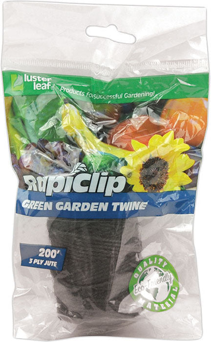 Luster Leaf Rapiclip Garden Twine, Green, 200 ft - Stakes and Supports