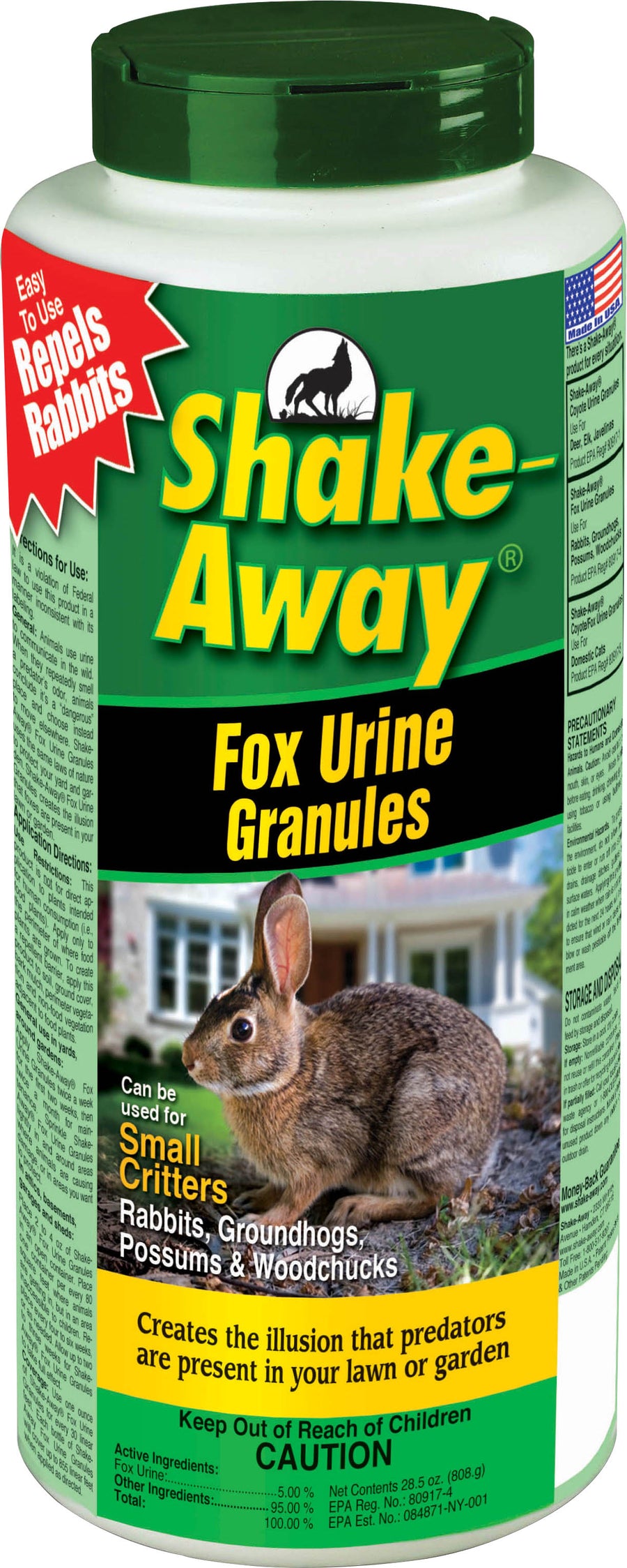 Shake-Away Fox Urine Granules, 28.5 oz - Repellents: Multi-Purpose