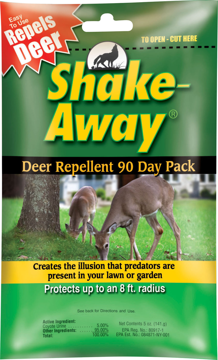 Shake-Away 90 Day Deer Pack Repellent, 5 oz - Repellents: Deer