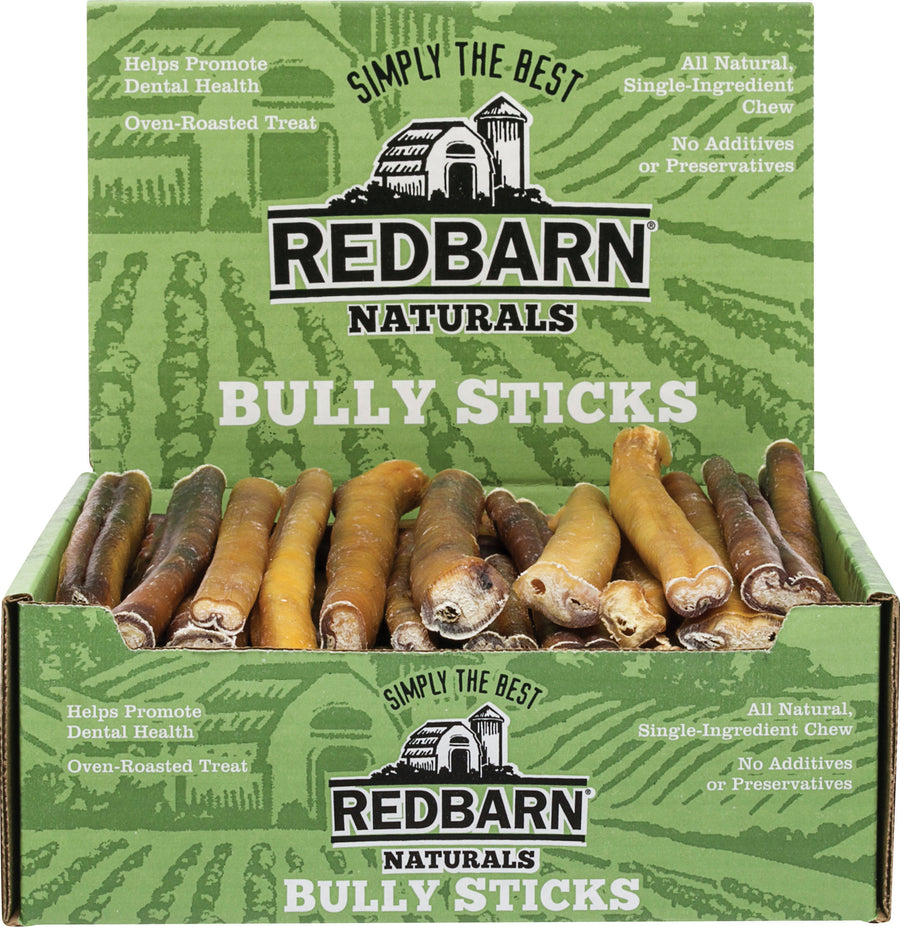 Redbarn Naturals Bully Stick Chew, 12 in - Rawhide/ Body Parts