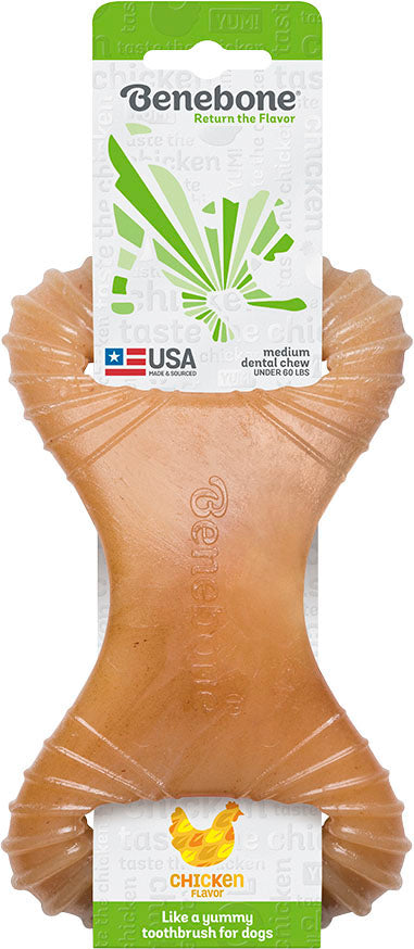 Benebone Dental Chew, Chicken, MD - Hard Plastic