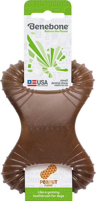 Benebone Dental Chew, Peanut Butter, SM - Hard Plastic