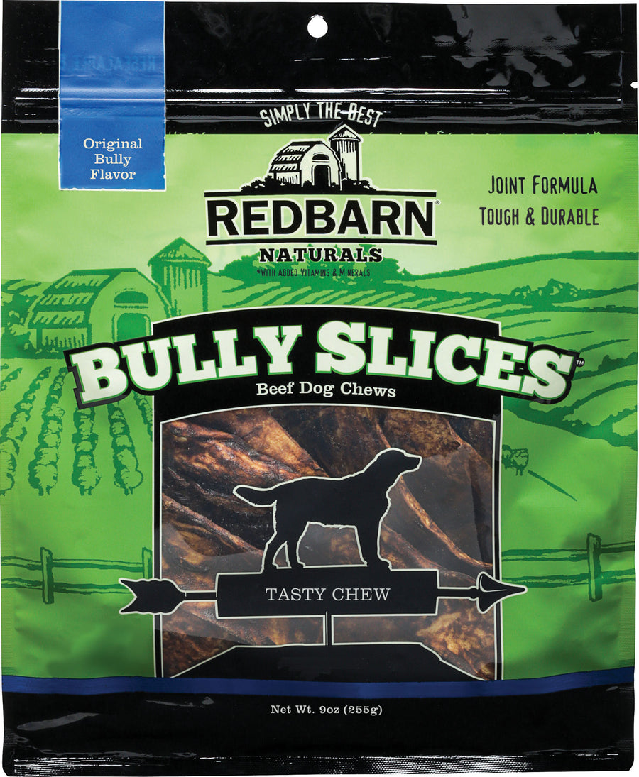 Redbarn Naturals Bully Slices Beef Chew, Original Bully, 9 oz - Rawhide/ Body Parts