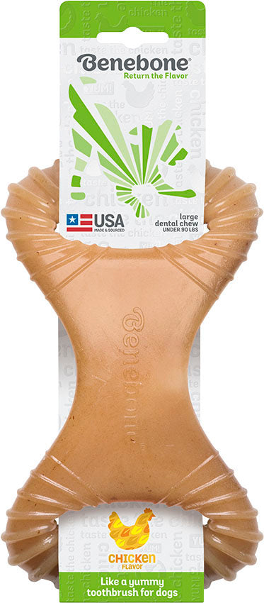 Benebone Dental Chew, Chicken, LG - Hard Plastic