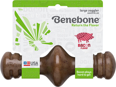 Benebone Zaggler, Bacon, LG - Hard Plastic