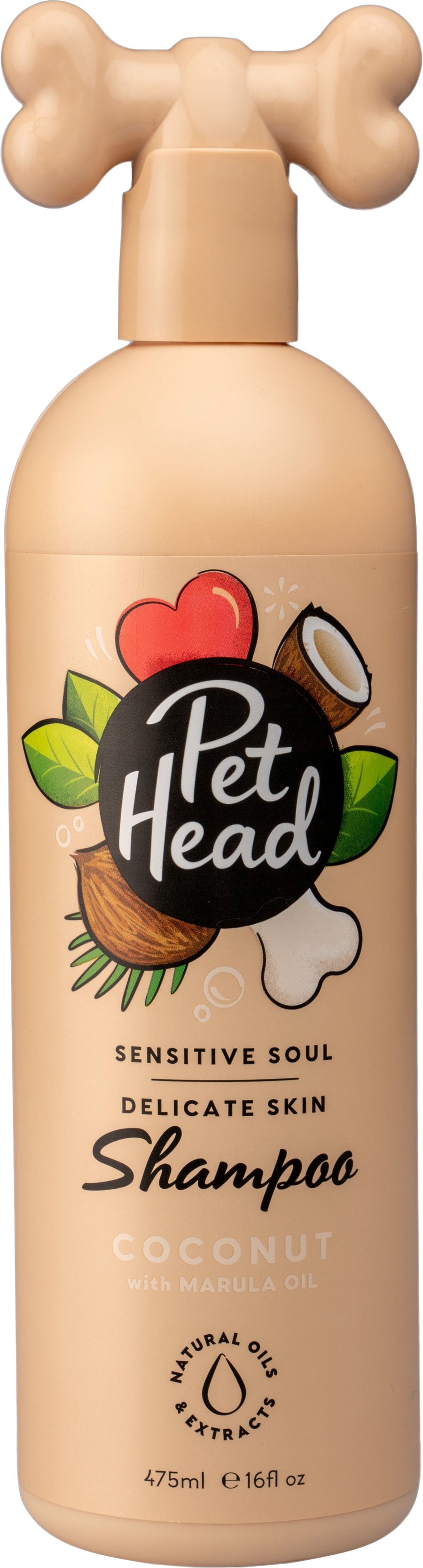 Pet Head Sensitive Soul Shampoo, Coconut, 16 oz - Shampoos & Wipes