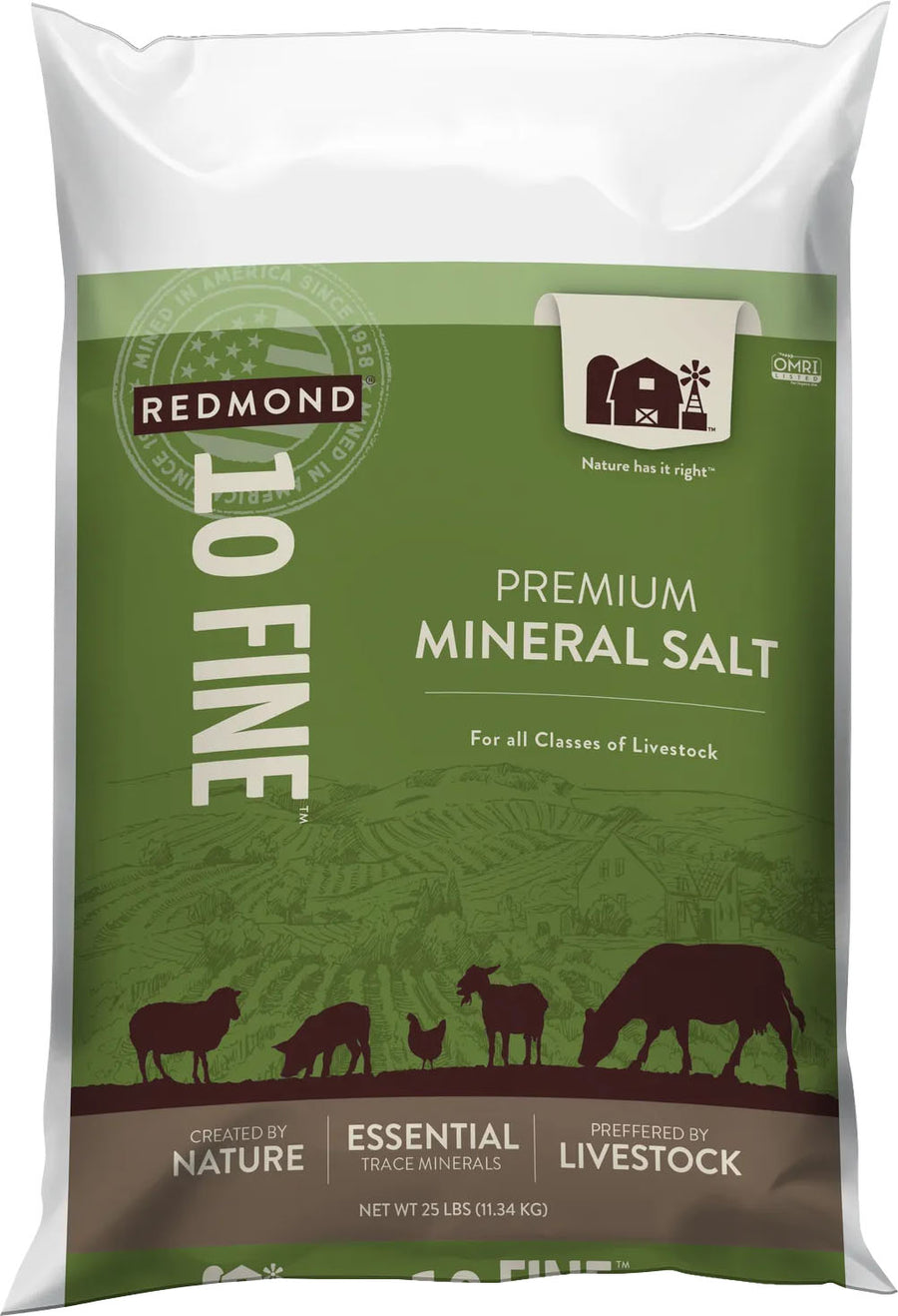 Redmond Natural Trace Mineral Salt #10 Fine, 50 lb - Salt/Minerals