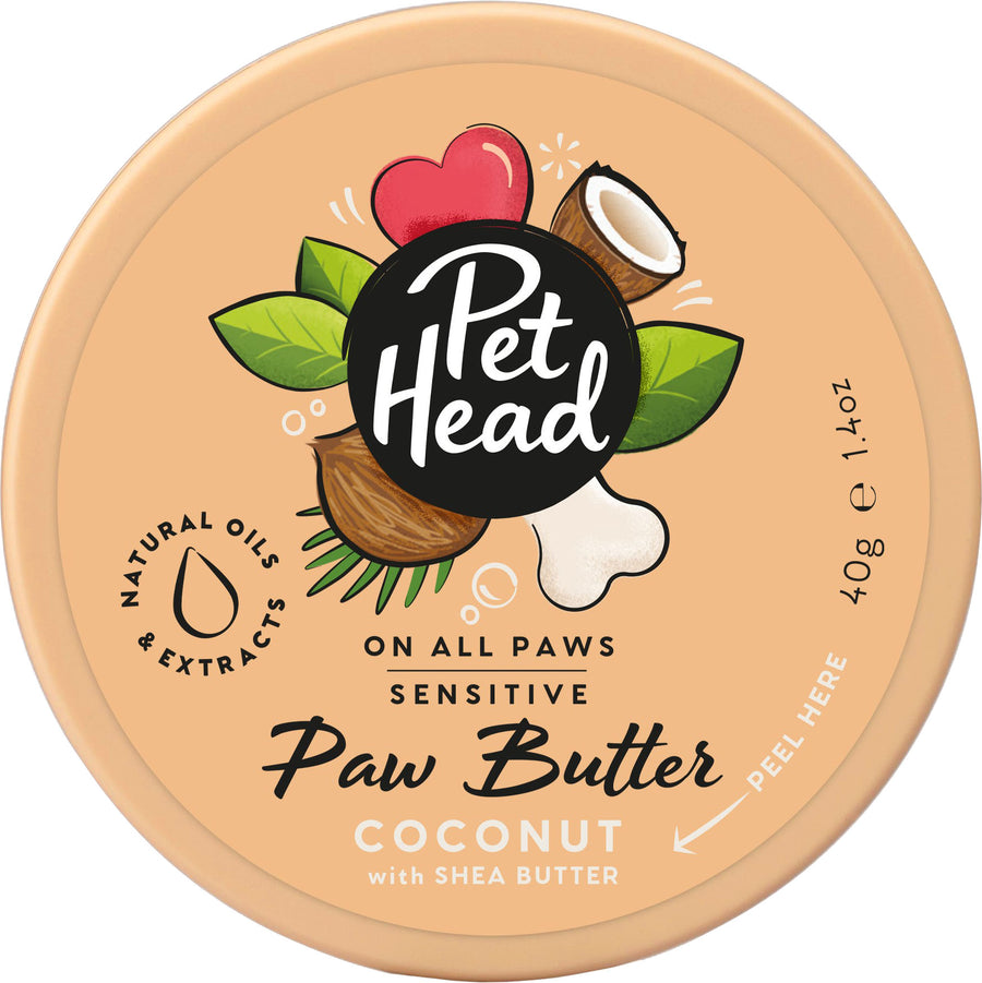 Pet Head on All Paws Paw Butter, Coconut, 1.4 oz - Paw Care
