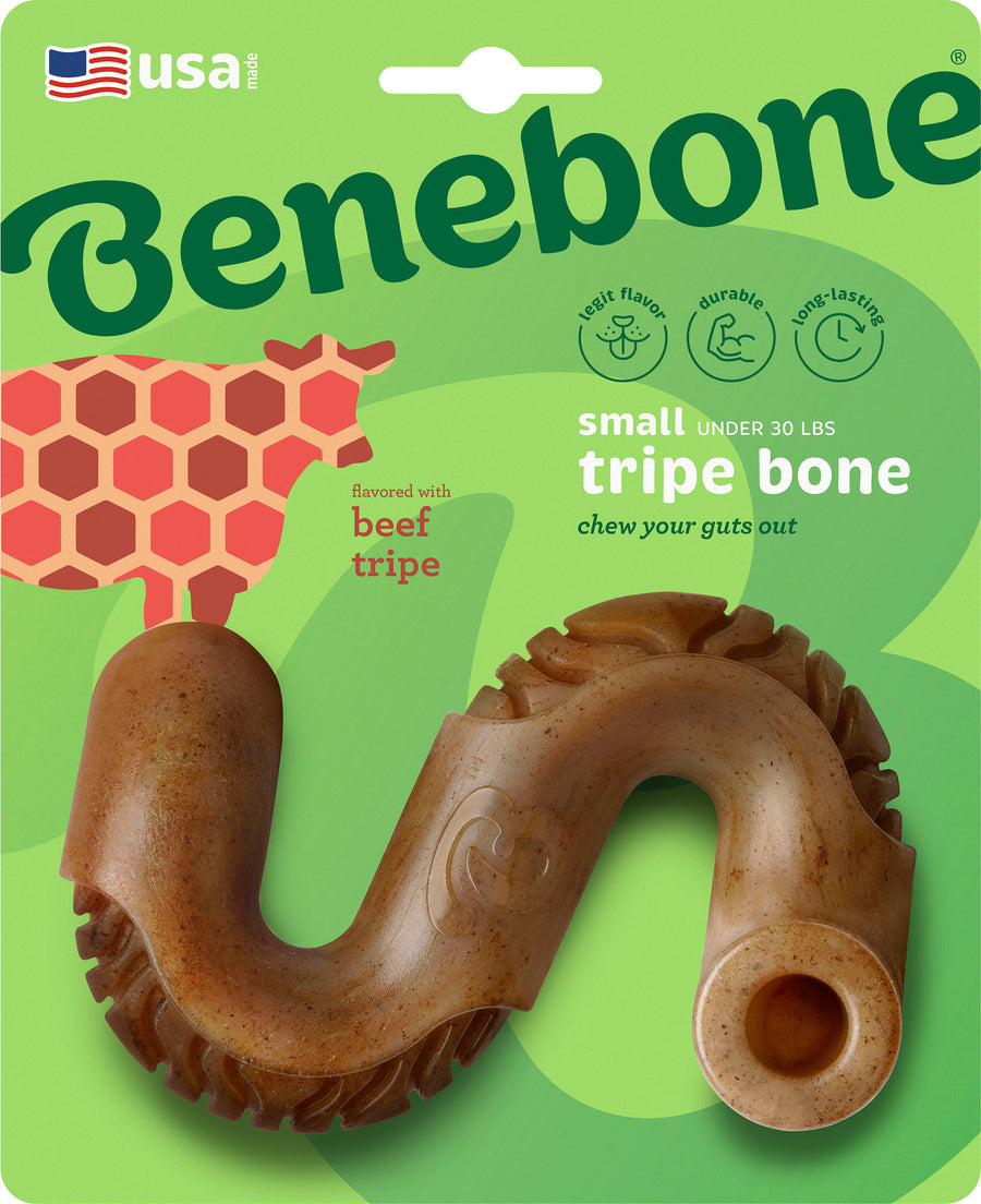 Benebone Tripe Bone, Beef Tripe, SM - Hard Plastic