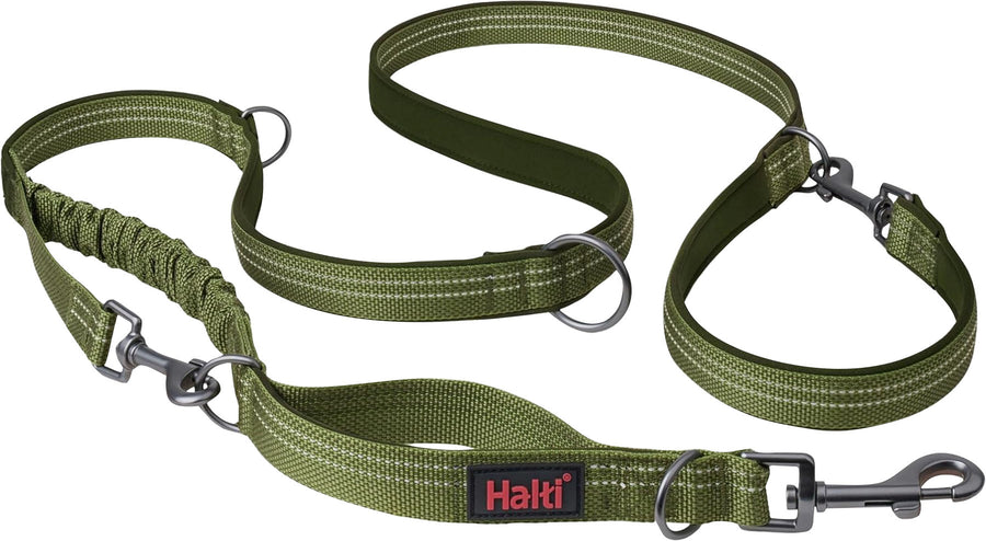 Halti Anatomy Multi Lead, Green, SM - Nylon Collars