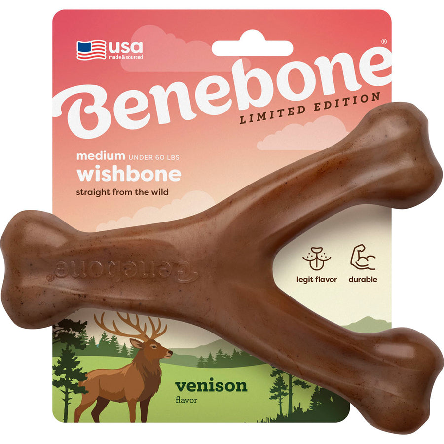 Benebone Limited Edition Wishbone, Venison, MD - Hard Plastic