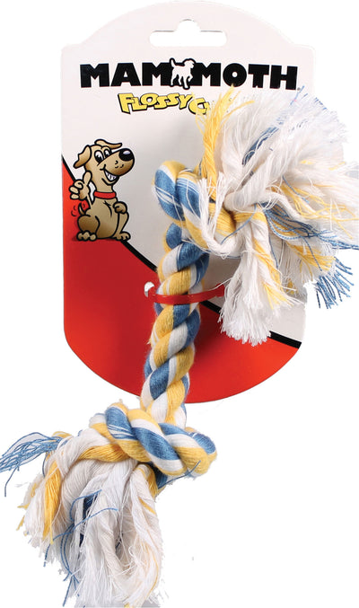 Mammoth Flossy Chews Color Rope Bone, Multi, 9 in