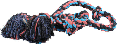 Mammoth Flossy Chews Color 5 Knot Rope Tug, Multi, 72 in
