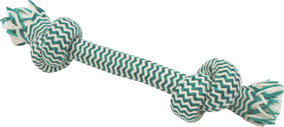 Mammoth Extra Fresh 2 Knot Bone, Green/White, 14 in - Rope