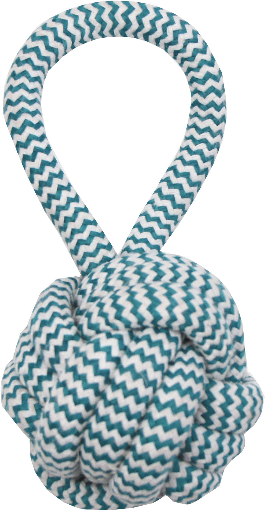 Mammoth Extra Fresh Monkey Fist Ball W/Handle, Green/White, 3.75 in - Rope