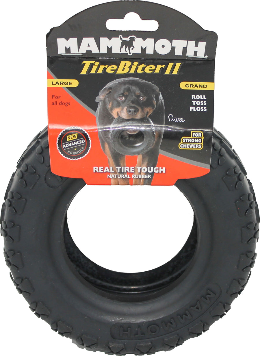 Mammoth Tirebiter II, Black, 6 in - Rubber