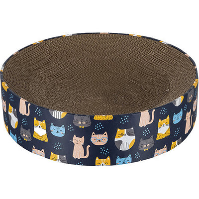 Kitty City Corrugate Scratch Bed, Cats, 15.6 x 4 in - Scratch Posts