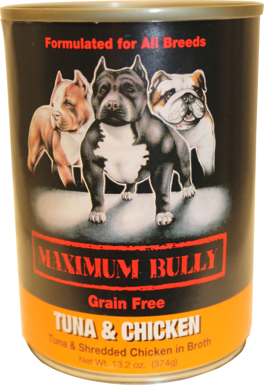 Maximum Bully Canned Dog Food, Tuna/Chicken, 13.2 oz