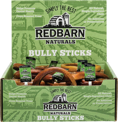 Redbarn Naturals Bully Rings, SM - Rawhide/ Body Parts