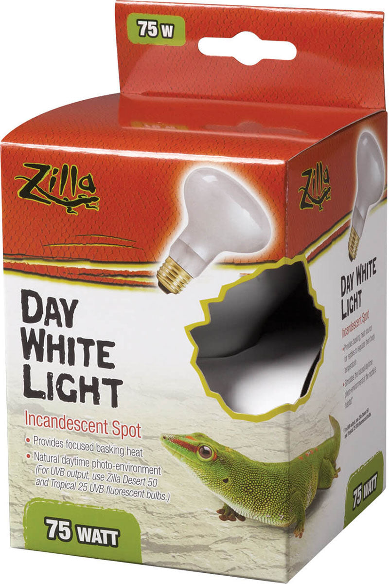 Zilla Day White Light Incandescent Spot Bulb, 75 Watt