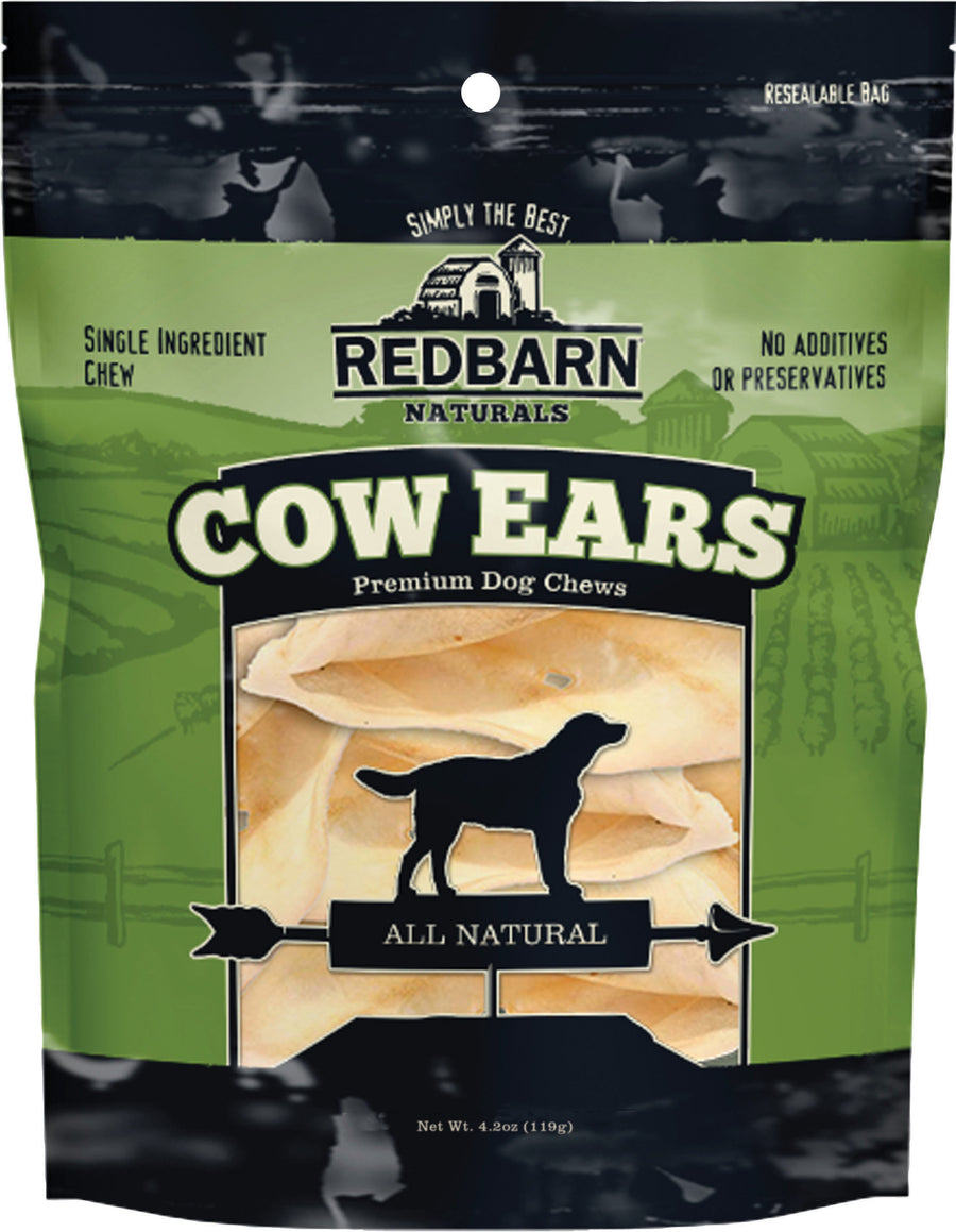 Redbarn Naturals Cow Ear Chew Bagged, 4.2 oz - Rawhide/ Body Parts