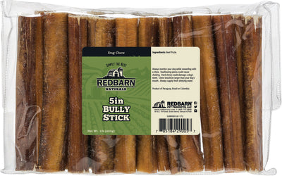 Redbarn Naturals Bully Stick Chew Bagged, 5 in-1 lb - Rawhide/ Body Parts