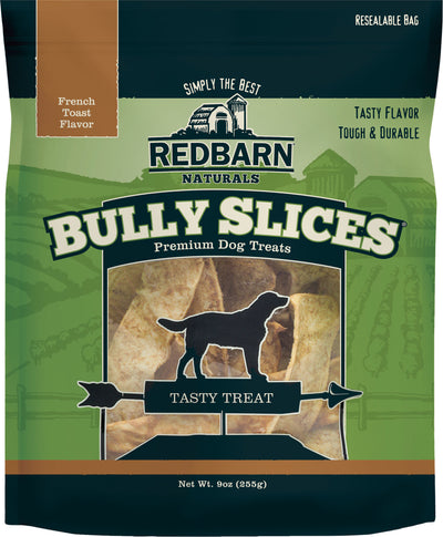 Redbarn Naturals Bully Slices Beef Chew, French Toast, 9 oz - Rawhide/ Body Parts