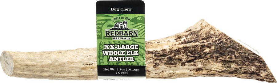 Redbarn Naturals Elk Antler Whole, XXL - Rawhide/ Body Parts