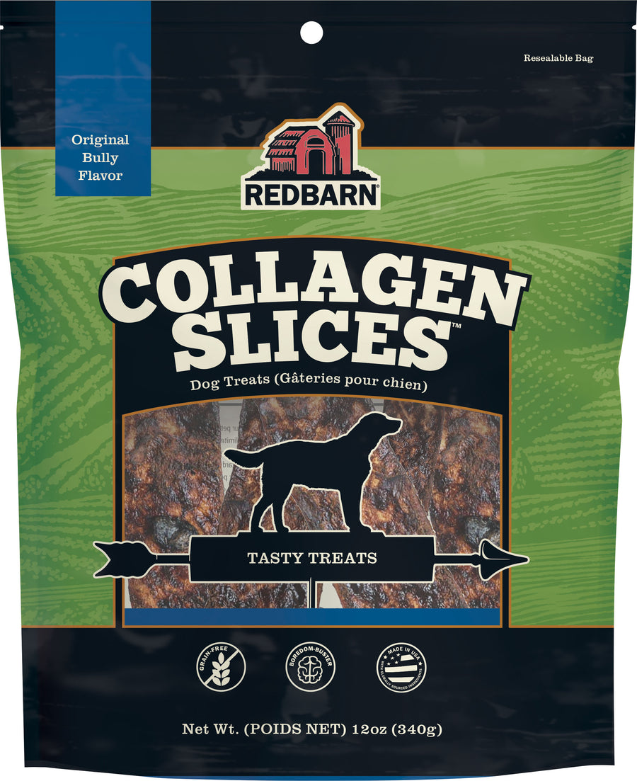 Redbarn Naturals Collagen Slices, 12 oz-18 pk - Rawhide/ Body Parts