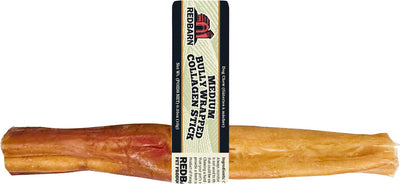 Redbarn Bully Wrapped Collagen, .35 oz - Rawhide/ Body Parts