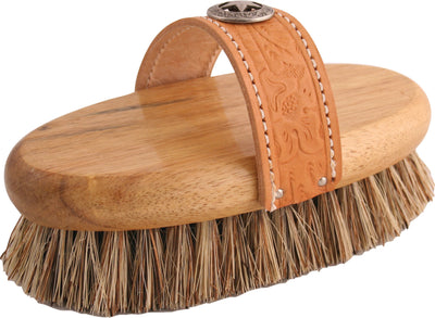 Legends Union Harvester Western Grooming Brush, Tan, 8 in - Brush Medium/General