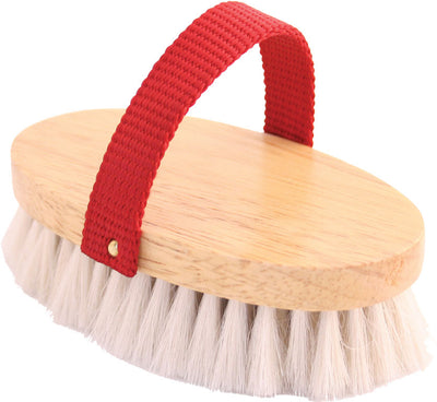 Legends Ariana Goathair Mini English Style Brush, White, 4.5 in - Brush Small Sized